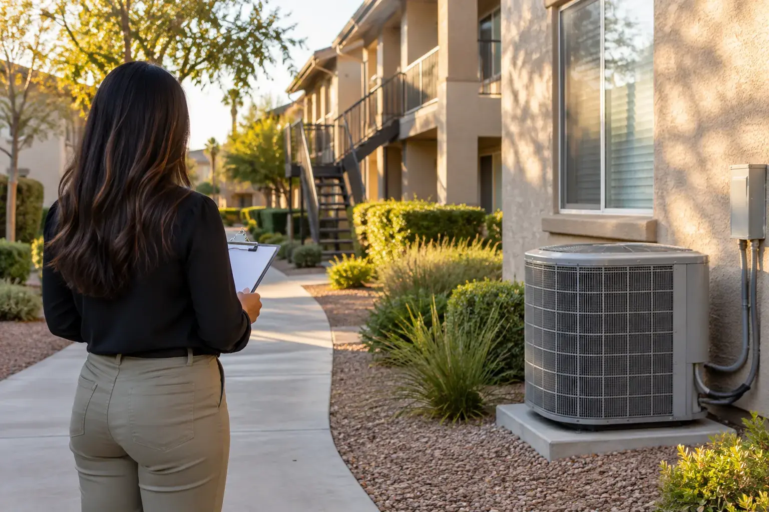 Mantenimiento de HVAC para una propiedad de alquiler en Ontario, CA